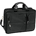 McKlein Black Hubbard Double Compartment Laptop Case