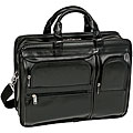 McKlein Black Hubbard Double Compartments Laptop Case
