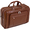 McKleinUSA Irving Park Brown Leather Dual Compartment Laptop Case