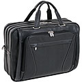 McKleinUSA Irving Park Black Leather Dual Compartment Laptop Case