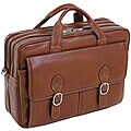 McKleinUSA KENWOOD (Brown) Leather Double Compartment Laptop Case