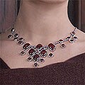 Sterling Silver 'Fruits of Life' Carnelian Necklace (Indonesia)