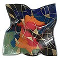 'Golden Flames' Art Glass Centerpiece (Brazil)