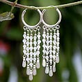 'Lunar Tears' Moonstone Chandelier Earrings (Thailand)