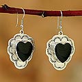 'Frida's Heart' Onyx Earrings (Mexico)