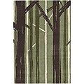 Hand-tufted Green/ Brown Inti Rug (7'9 Round)