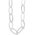 Italian Sterling Silver Oval Link Necklace