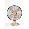 Deco Breeze Pastels 10-inch Metal Graphic Fan