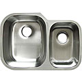 Ticor Undermount Stainless Steel 16 Gauge Double Bowl Kitchen Sink