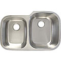 Ticor Undermount Stainless Steel 16 Gauge Double Bowl Kitchen Sink