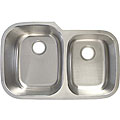 Ticor Undermount Stainless Steel 16 Gauge Double Bowl Kitchen Sink