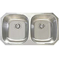 Ticor Undermount Stainless Steel 16 Gauge Double Bowl Kitchen Sink