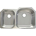 Ticor Undermount Stainless Steel 16 Gauge Double Bowl Kitchen Sink