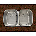 Ticor Undermount Stainless Steel 16 Gauge Double Bowl Kitchen Sink