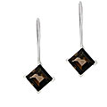 Sterling Silver Smokey Quartz Drop Earrings