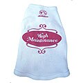 'High Maintenance' Dog's Cotton Tank Top