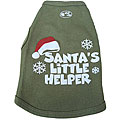 'Santa's Little Helper' Cotton Dog Tank Top
