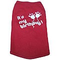 'It's My Birthday' Cotton Dog Tank Top