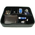 Leather Dresser Caddy and Organizer Valet (Set of 3)