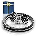 Stainless Steel Bracelet and Cuff Link Gift Set