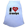 Ruff Ruff and Meow 'I Love My Grandpa' Dog's Tank Top