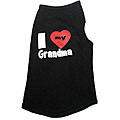 Ruff Ruff and Meow 'I Love My Grandma' Dog Cotton Tank Top