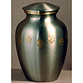 Classic Pewter Paw Prints Medium Pet Urn - For pets up to 40 lbs.