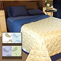 Leaf Vine Print 300 Thread Count Oversized Down Blanket