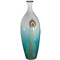 Mystique Peacock Porcelain Vase