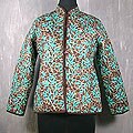 Cotton 'Turquoise Tropics' Reversible Jacket (India)