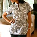'Nature's Symphony' Women's Cotton Tunic (India)