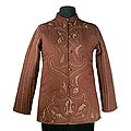 Cotton 'Chocolate Treat' Women's Jacket (India)