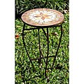 Iron/ Mosaic Round Plant Stand