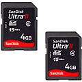 SanDisk 4GB Ultra II SDHC Memory Cards (Case of 2)