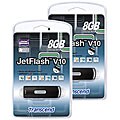 Transcend JetFlash V10 8 GB USB Flash Drive (case of 2)