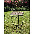 Iron/ Mosaic Square Plant Table