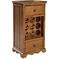 Wood 2-drawer Wine Rack