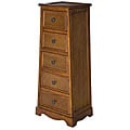Wood 5-drawer Pyramid Cabinet