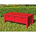 Large 3-drawer Acacia Bench