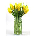 Yellow Tulips with Vase