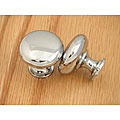 Polished Chrome Round Cabinet Hardware Knob