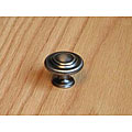 Weathered Nickel 3-ring Cabinet Hardware Knob