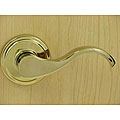 Polished Brass Dummy Right-hand Door Handle