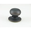 Oil-rubbed Bronze Mushroom Dummy Doorknob Set