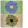 Gerber Daisy 20x40-inch Reversible Chenille Rug 