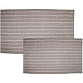 Magic Makeover Ridge Solid 2-piece Rug Set