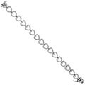 18k White Gold 7 1/3ct TDW Diamond Heart Bracelet (G-H, I1)