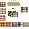 Newton Check 24-piece Placemat Set 