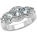 Sterling Silver Genuine Blue Topaz Ring