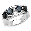 Sterling Silver and Sapphire Ring